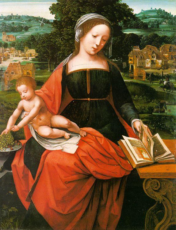 MASTER of Female Half-length Madonna and Child s oil painting image